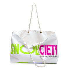 SnobCiety Weekender Bag | White